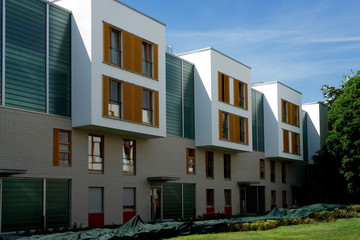 Eko Park z cegły Faro szarej cieniowanej gładkiej