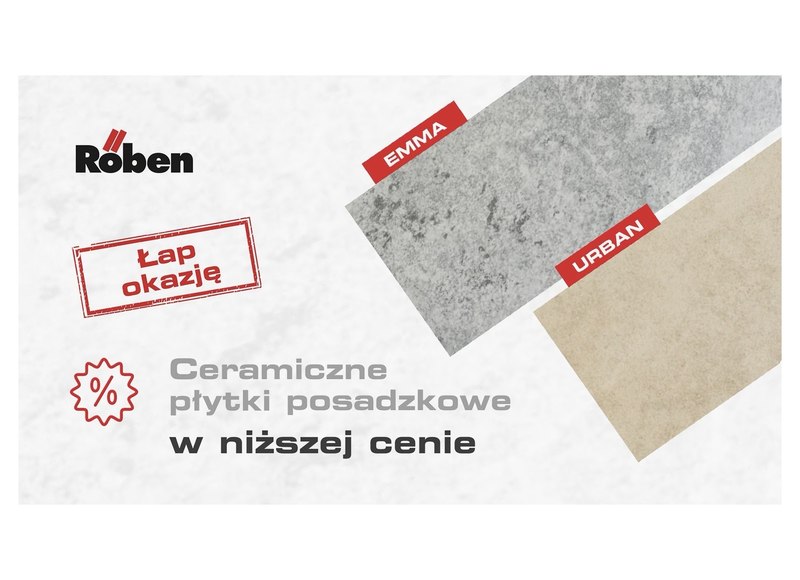 Płytki EMMA i URBAN w niższej cenie